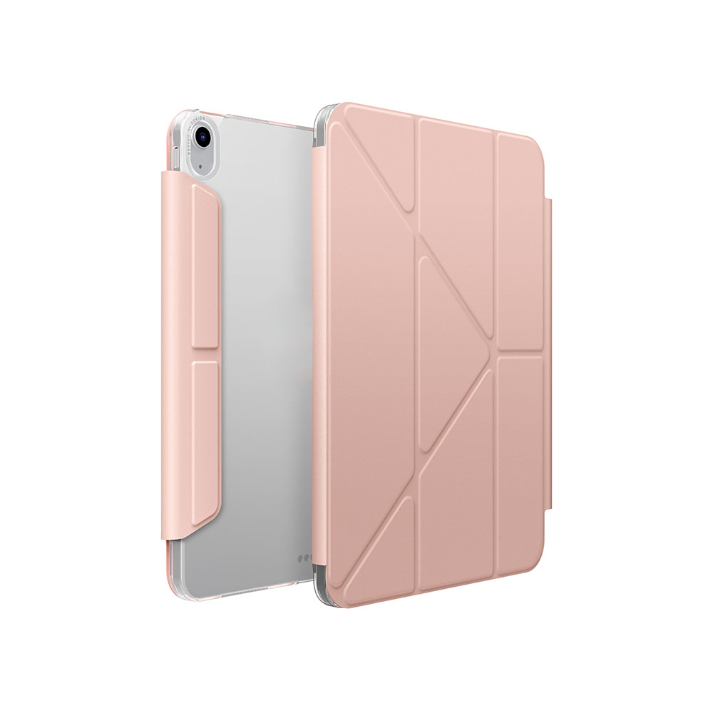 Picture of Apple iPad Air 10.9 2020 Case | Uniq Camden Click Flip Cover Stand Case for iPad Air 10.9 4th Gen 5th Gen 2020 2022  (Pink)