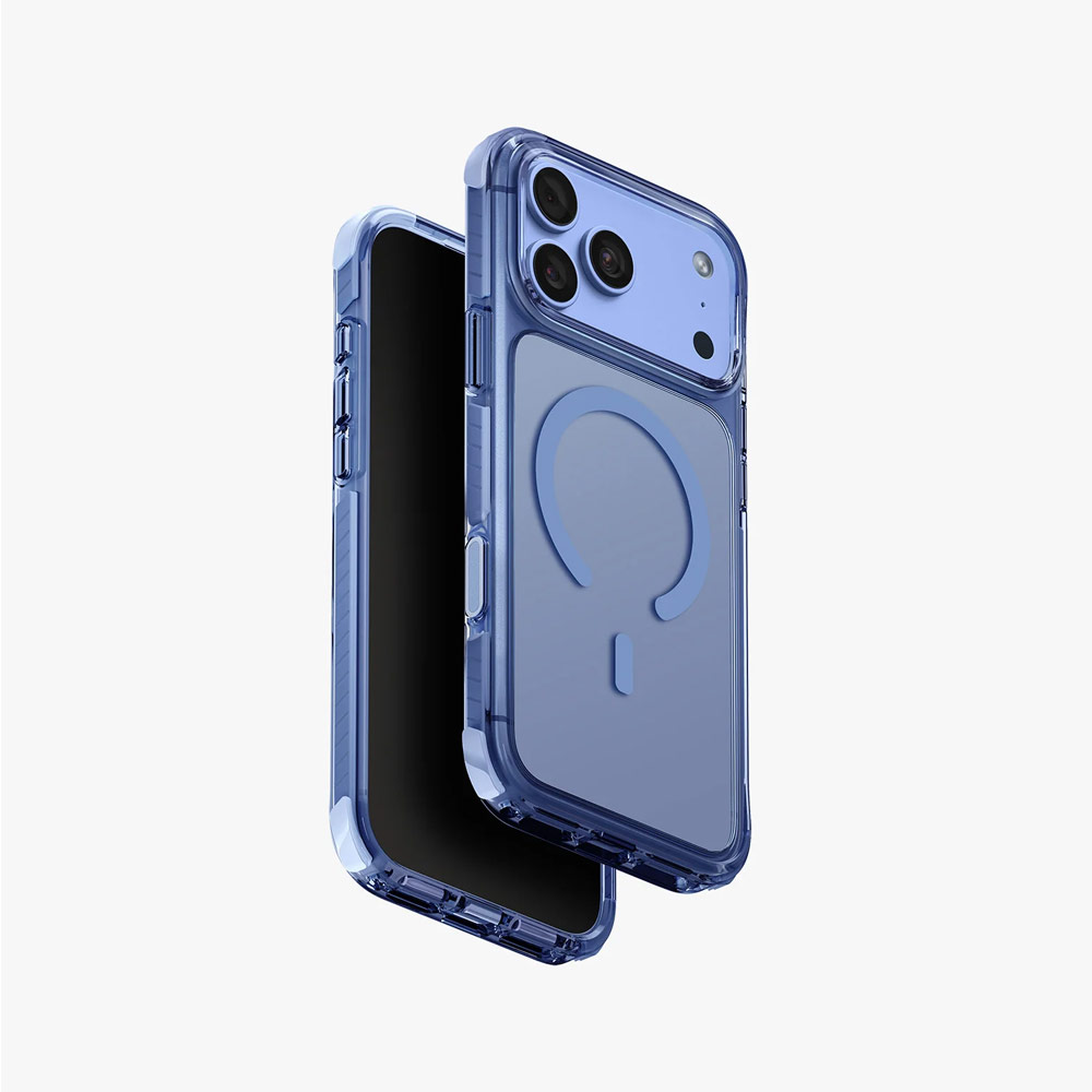Picture of Apple iPhone 18 Pro Case | Uniq Combat Triple-Layered Protective MagClick Drop Protection Case with Camera Control Button for iPhone 18 Pro 6.3 - Polar Blue