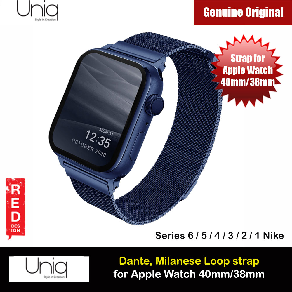Picture of Uniq Dante Milanese Mesh Loop Strap Stainless Steel with Magnetic Clasp  Strap for Apple Watch 38mm 40mm (Blue) Apple Watch 38mm- Apple Watch 38mm Cases, Apple Watch 38mm Covers, iPad Cases and a wide selection of Apple Watch 38mm Accessories in Malaysia, Sabah, Sarawak and Singapore 