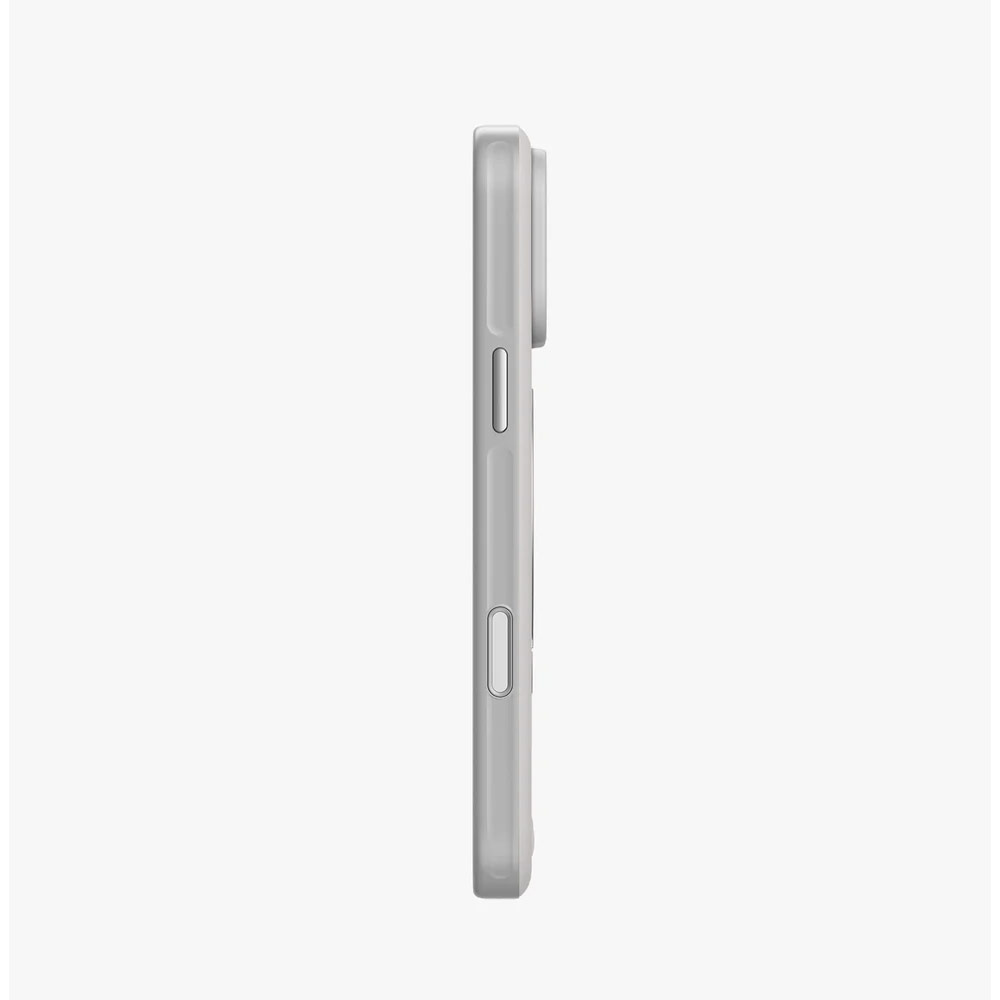 Picture of Apple iPhone 18 Pro Max Case | Uniq Elix 360 Kickstand Leather Drop Protection Magnetic Case with Camera Control Button for iPhone 18 Pro Max  - Cloud Stone