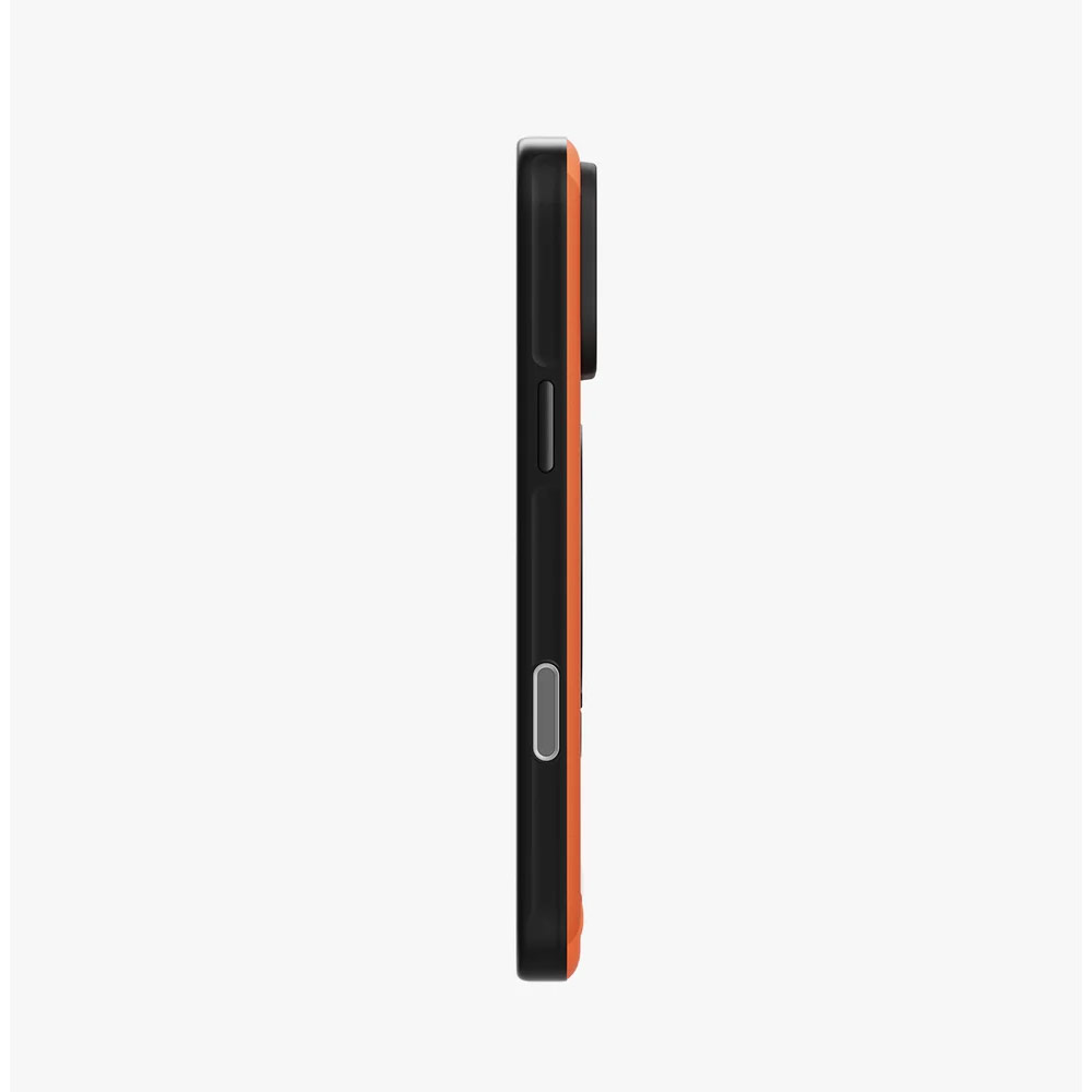 Picture of Apple iPhone 18 Pro Case | Uniq Elix 360 Kickstand Leather Drop Protection Magnetic Case with Camera Control Button for iPhone 18 Pro - Volt Orange