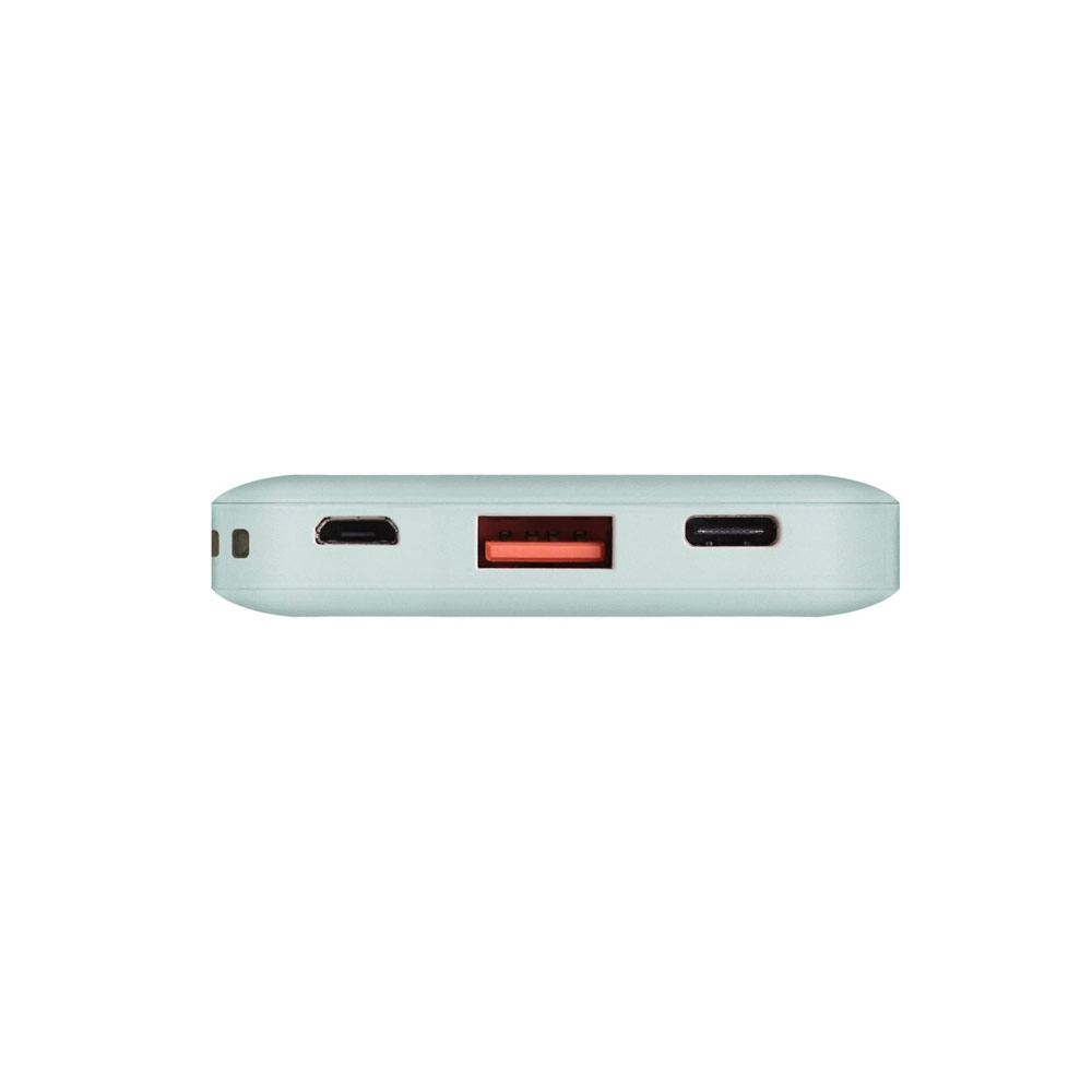 Picture of Uniq FUELE MINI POCKETSLIM 18W Power Delivery Fast Charge Power Bank Travel Slim Power Bank with Type C Fast Charge Input Output (Green)