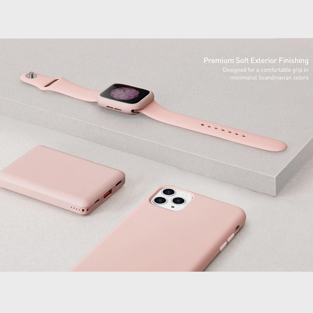 Picture of Uniq FUELE MINI POCKETSLIM 18W Power Delivery Fast Charge Power Bank Travel Slim Power Bank with Type C Fast Charge Input Output (Pink)