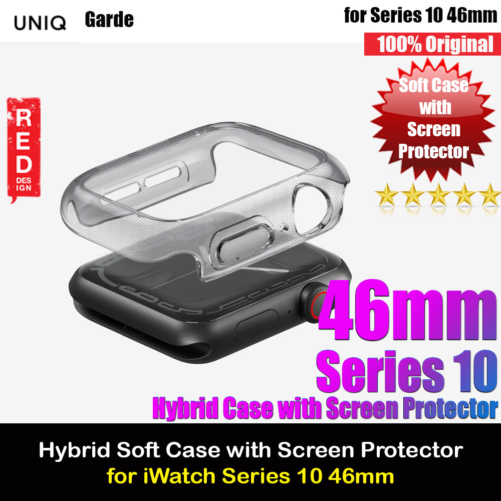 Picture of Uniq Garde Series Case with High Sensitivity Touch Screen Protection for Apple Watch Series 10 46mm (Tint Black) Apple Watch 10 46mm- Apple Watch 10 46mm Cases, Apple Watch 10 46mm Covers, iPad Cases and a wide selection of Apple Watch 10 46mm Accessories in Malaysia, Sabah, Sarawak and Singapore 