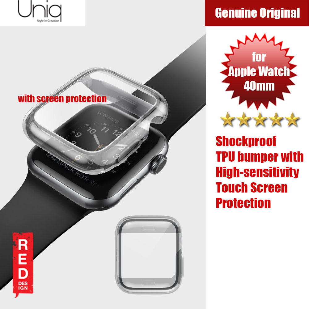 Picture of Uniq Garde Series Case with High Sensitivity Touch Screen Protection for Apple Watch 40mm (Tint Black) Apple Watch 40mm- Apple Watch 40mm Cases, Apple Watch 40mm Covers, iPad Cases and a wide selection of Apple Watch 40mm Accessories in Malaysia, Sabah, Sarawak and Singapore 