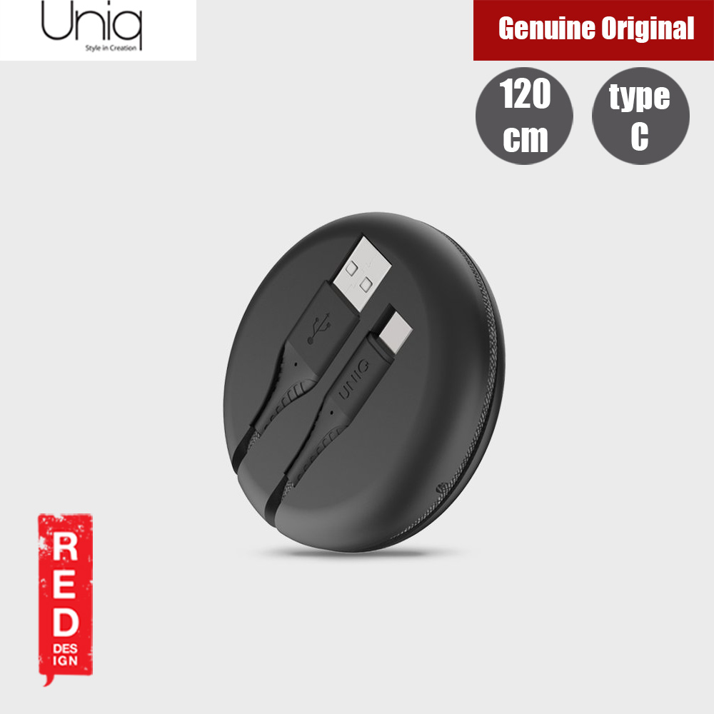 Picture of Uniq Halo 120cm Fast Charge Type C Cable with Organiser (Black) Red Design- Red Design Cases, Red Design Covers, iPad Cases and a wide selection of Red Design Accessories in Malaysia, Sabah, Sarawak and Singapore 