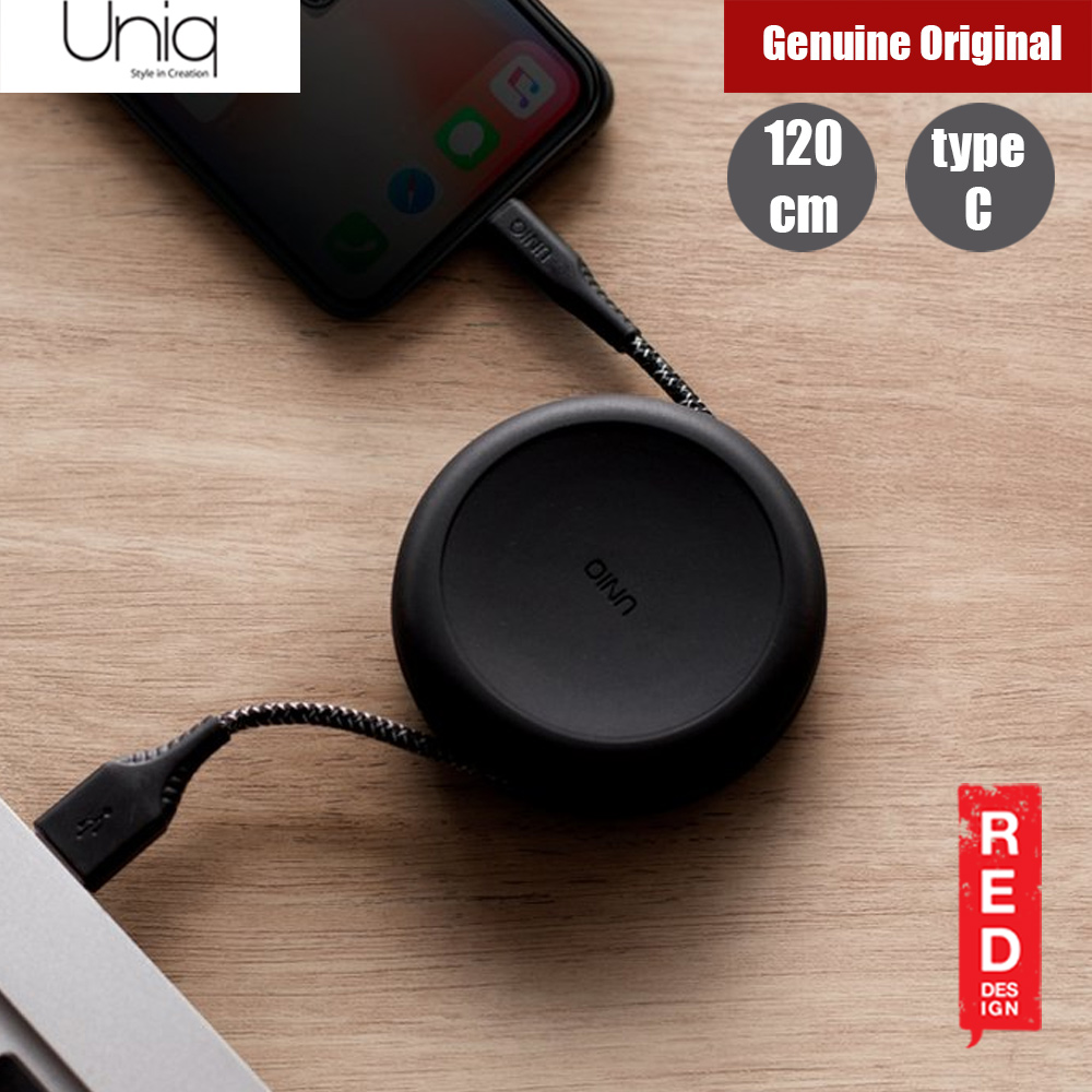 Picture of Uniq Halo 120cm Fast Charge Type C Cable with Organiser (Black)