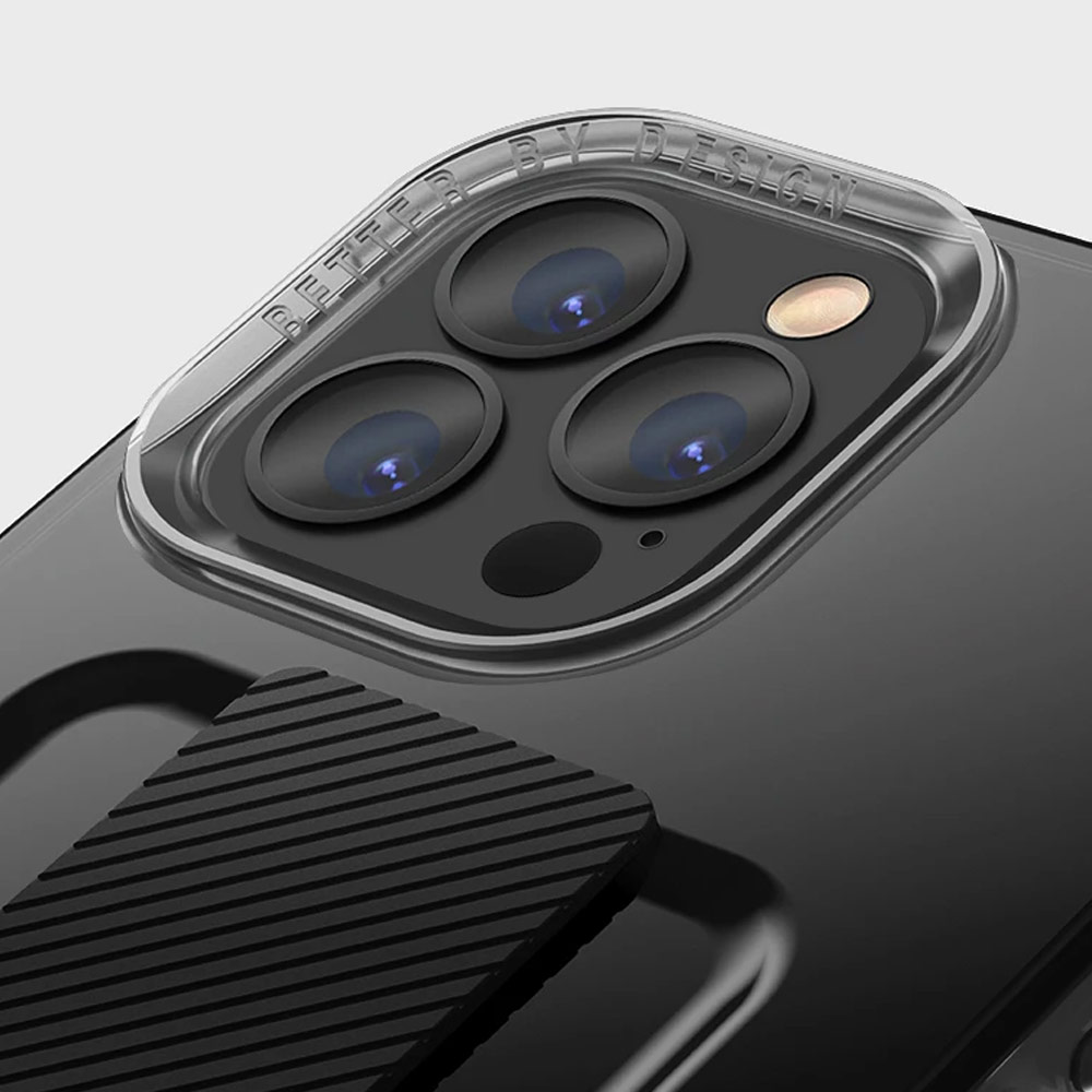 Picture of Apple iPhone 13 Pro 6.1 Case | Uniq Heldro Free Grip Flex Grip Sporty Drop Protection Case with Wrist Strap for iPhone 13 Pro 6.1 (Vapour Smoke)