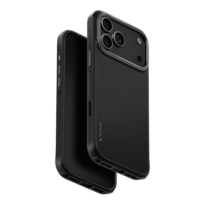 Picture of Apple iPhone 17 Pro Max 6.9 Case | Uniq Keva Hybrid Magclick Slim Tough Aramid Drop Protection Case for iPhone 17 Pro Max 6.9 (Carbon Black)