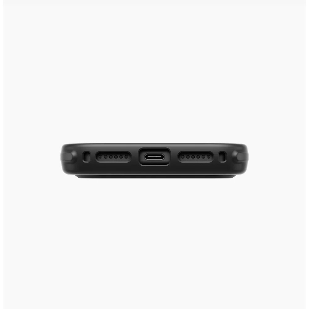 Picture of Apple iPhone 18 Pro Max Case | Uniq Keva Mov 360 Kickstand Aramid Magnetic Protection Case with Camera Control Button for iPhone 18 Pro Max - Carbon Black