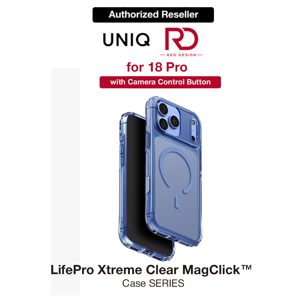 Picture of Uniq LifePro Xtreme Clear MagClick Case with Camera Control Button for iPhone 18 Pro 6.3 - Polar Blue Apple iPhone 18 Pro- Apple iPhone 18 Pro Cases, Apple iPhone 18 Pro Covers, iPad Cases and a wide selection of Apple iPhone 18 Pro Accessories in Malaysia, Sabah, Sarawak and Singapore 
