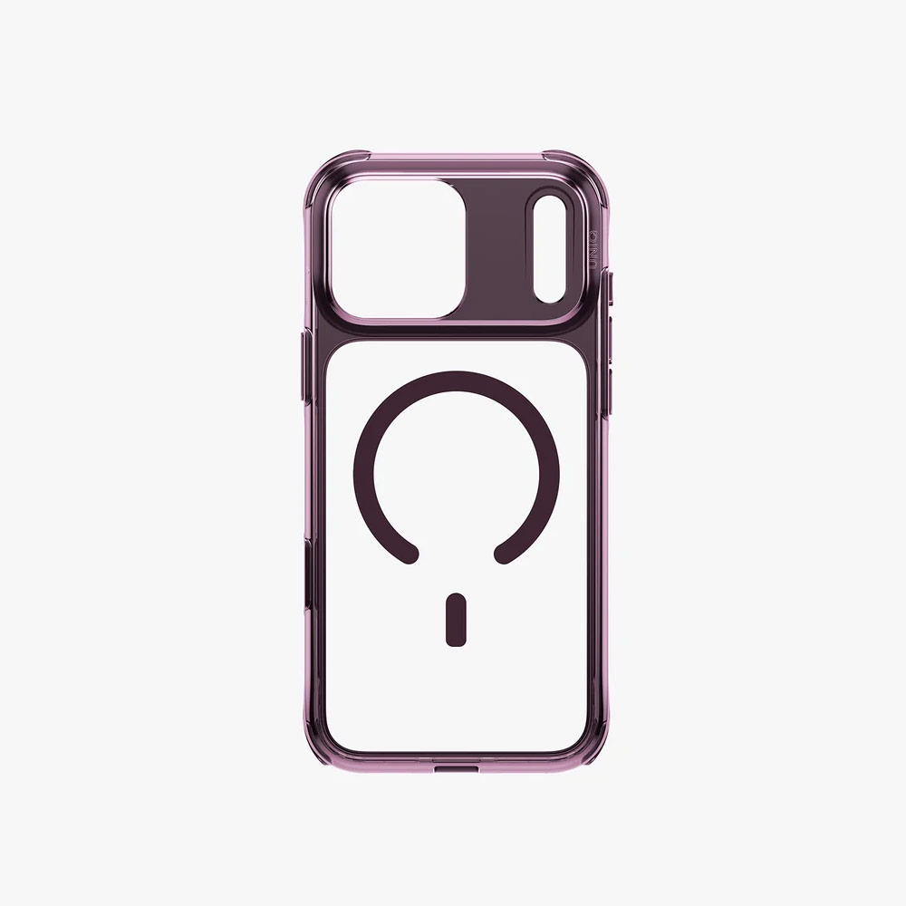 Picture of Apple iPhone 18 Pro Case | Uniq LifePro Xtreme Clear MagClick Case with Camera Control Button for iPhone 18 Pro 6.3 - Deep Burgundy