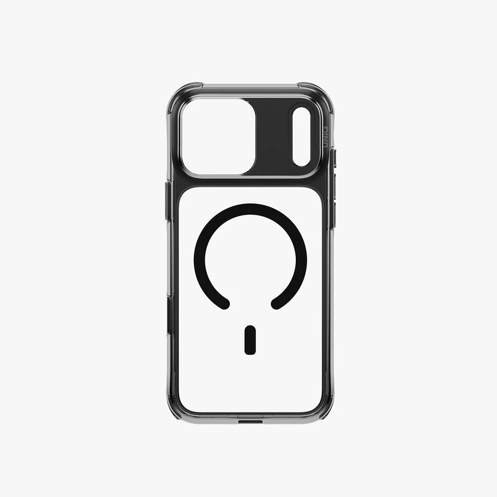 Picture of Apple iPhone 18 Pro Case | Uniq LifePro Xtreme Clear MagClick Case with Camera Control Button for iPhone 18 Pro 6.3 - Tinted Smoke
