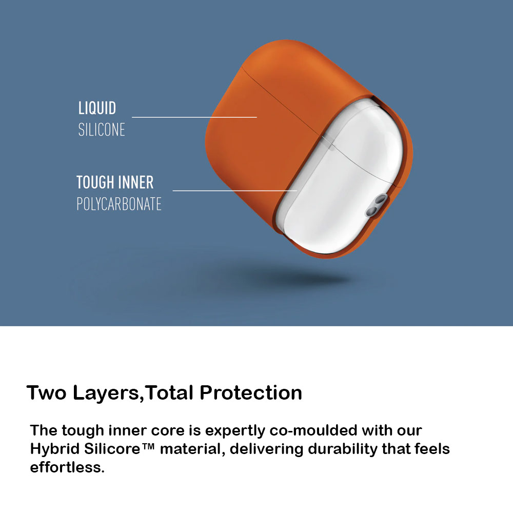 Picture of Apple Airpods Pro 3 Case | Uniq Lino Hybrid Silicone Case for Airpods Pro 3 3rd Gen 2025 (Grey)