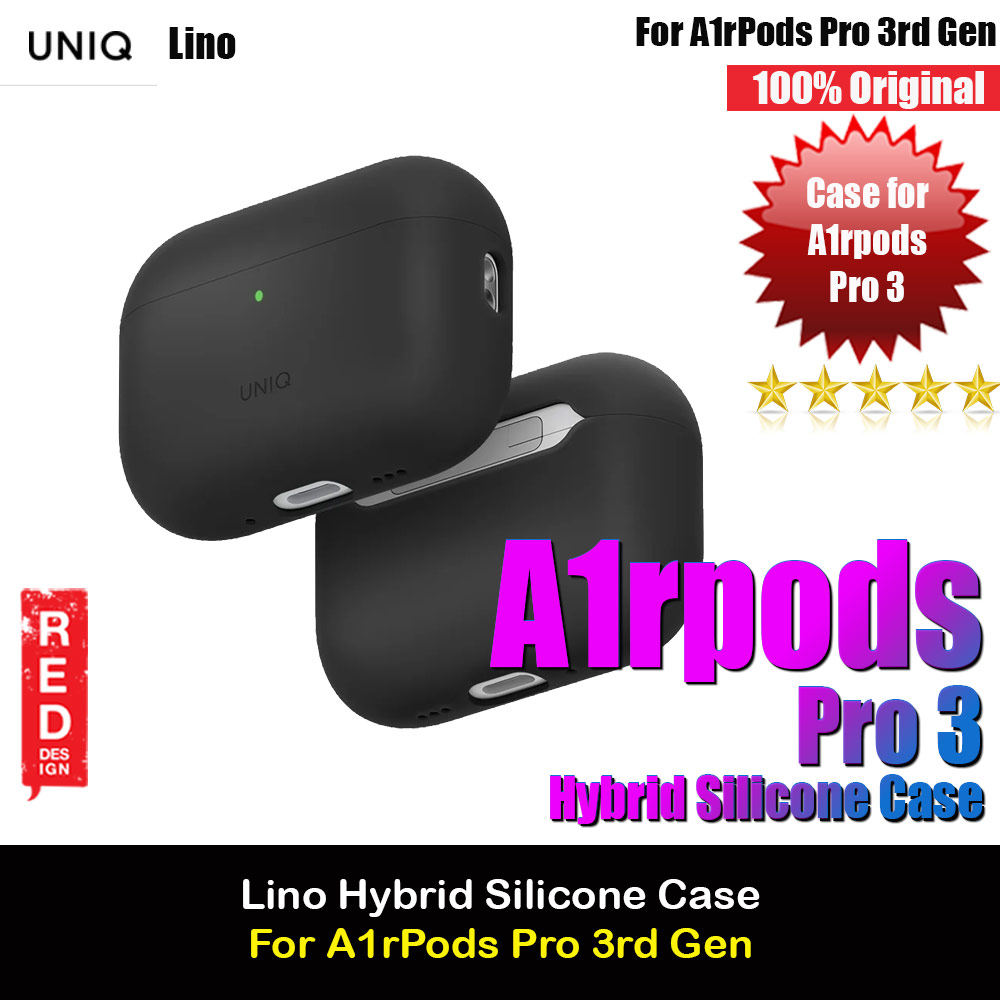Picture of Uniq Lino Hybrid Silicone Case for Airpods Pro 3 3rd Gen 2025 (Grey) Apple Airpods Pro 3- Apple Airpods Pro 3 Cases, Apple Airpods Pro 3 Covers, iPad Cases and a wide selection of Apple Airpods Pro 3 Accessories in Malaysia, Sabah, Sarawak and Singapore 