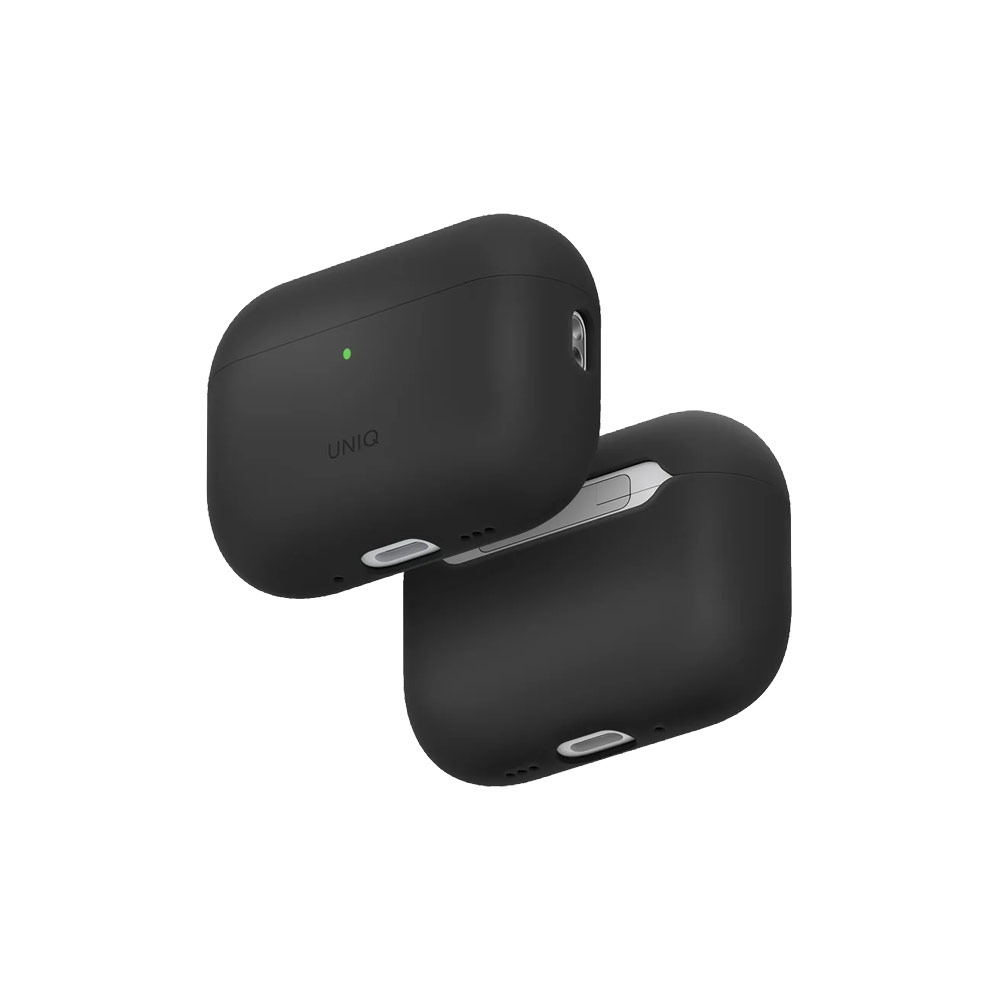 Picture of Apple Airpods Pro 3 Case | Uniq Lino Hybrid Silicone Case for Airpods Pro 3 3rd Gen 2025 (Grey)