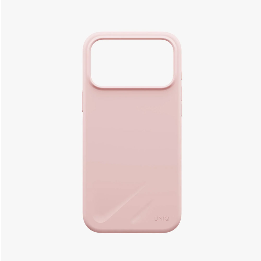 Picture of Apple iPhone 18 Pro Case | Uniq Lino Hybrid Silicone Lightweight Magnetic Protection Case with Camera Control Button for iPhone 18 Pro- Pale Rose