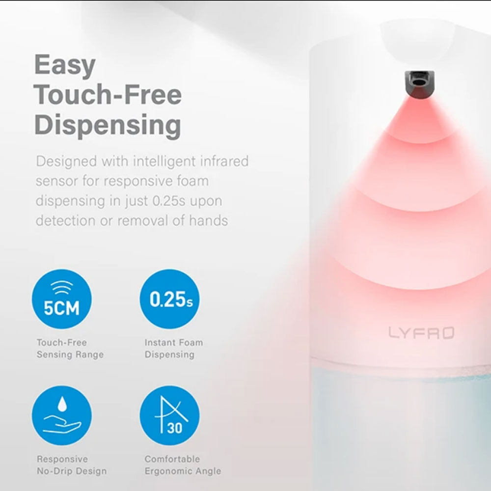 Picture of Uniq LYFRO Veso Smart Foaming Soap Dispenser Touch Free Soap Dispenser