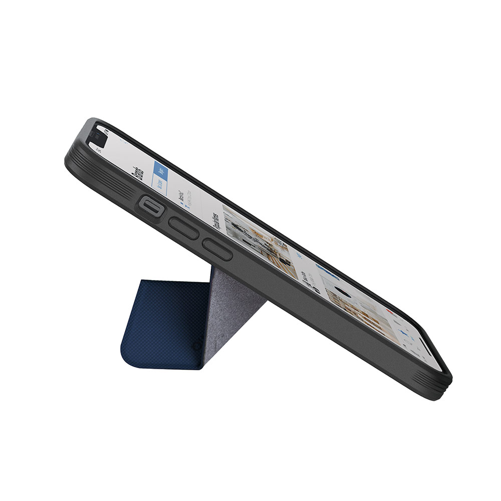 Picture of Apple iPhone 14 Plus 6.7 Case | Uniq MagClick Transforma Drop Protection Stand Case Magsafe Compatible for iPhone 14 Plus 6.7 (Electric Blue)