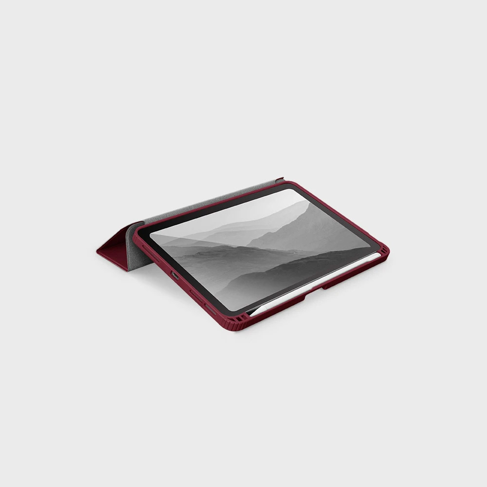 Picture of Apple iPad Mini 6 Case | Uniq Moven Flip Cover Stand Case for Apple iPad Mini 6 (Maroon)