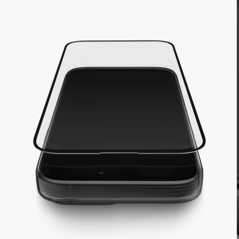 Picture of Apple iPhone 15 Pro 6.1 Screen Protector | Uniq Optix Matte Anti Glare Tempered Glass Screen Protector with Installation Helper Kit for iPhone 15 Pro 6.1 (Matte)