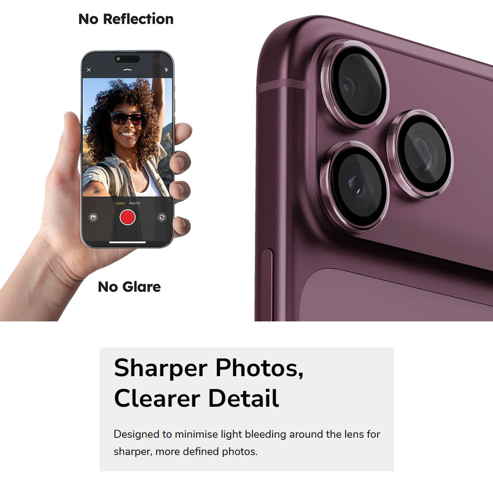 Picture of Apple iPhone 18 Pro Max  | Uniq Optix ClearShield Core Full Lens Coverage HD Clarity Camera Lens Protector for iPhone 18 Pro iPhone 18 Pro Max - Clear