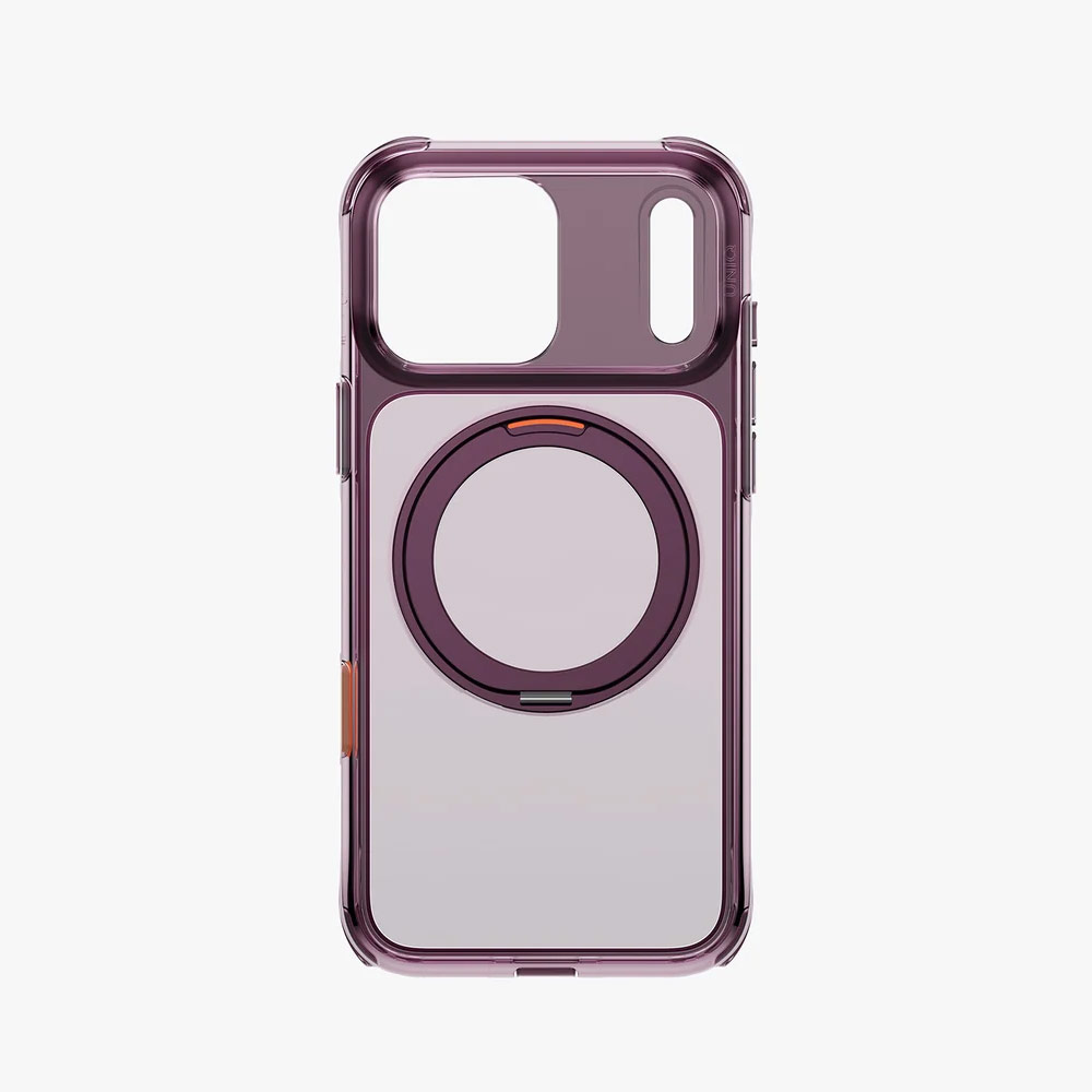Picture of Apple iPhone 18 Pro Max Case | Uniq Swivix 360 Rotating Kickstand Magnetic Drop Protection Case with Camera Control Button for iPhone 18 Pro Max  - Deep Burgundy
