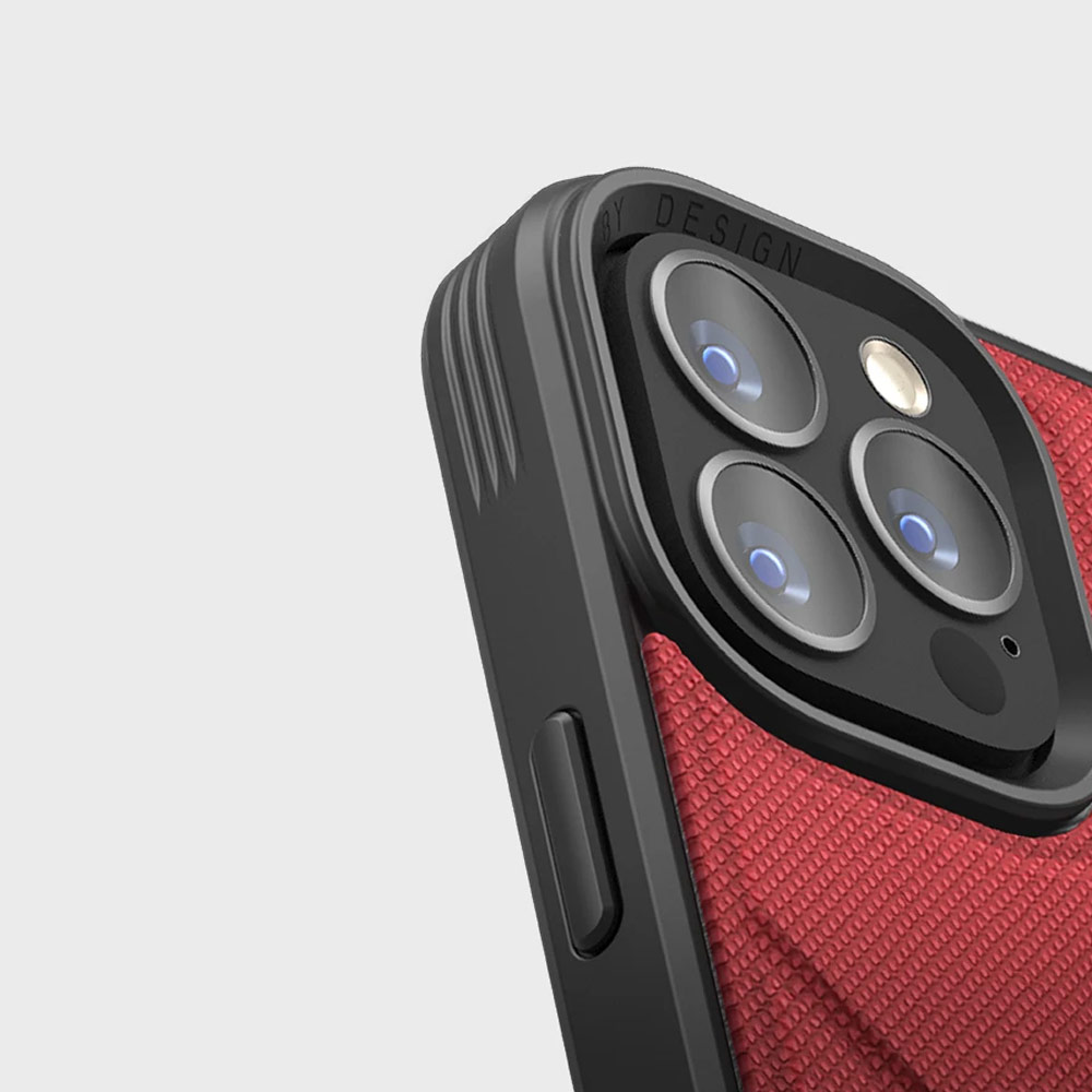 Picture of Apple iPhone 13 Pro 6.1 Case | Uniq Transforma Drop Protection Stand Case Magsafe Compatible for iPhone 13 Pro 6.1 (Coral Red)