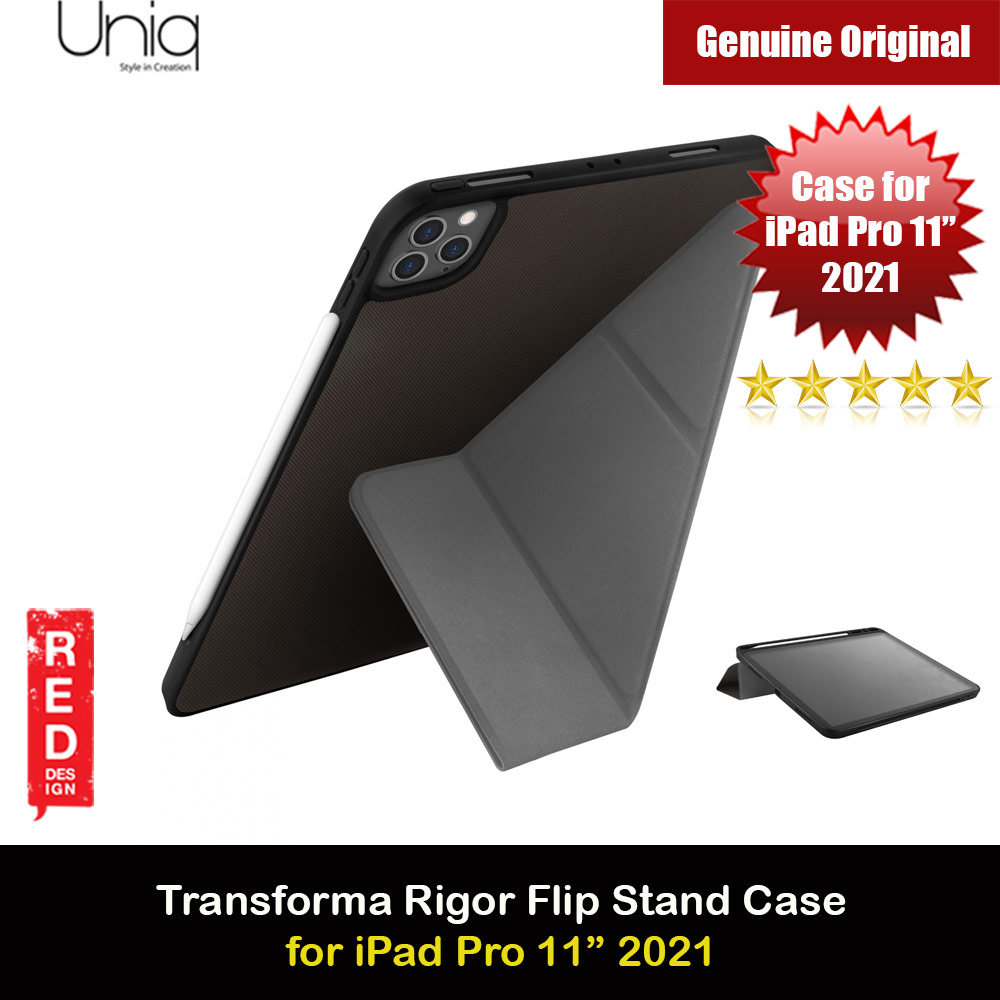 Picture of Uniq Transforma Rigor Protection Flip and Standable Case with Pen Storage for Apple iPad Pro 11 3rd Gen 2021 (Black) Apple iPad Pro 11 3rd gen 2021- Apple iPad Pro 11 3rd gen 2021 Cases, Apple iPad Pro 11 3rd gen 2021 Covers, iPad Cases and a wide selection of Apple iPad Pro 11 3rd gen 2021 Accessories in Malaysia, Sabah, Sarawak and Singapore 