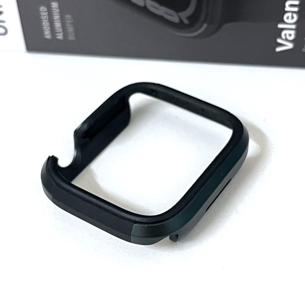 Picture of Apple Watch 41mm Case | Uniq Valencia Hybrid Series Case with Reinforced Aluminum TPU Material for Apple Watch 41mm 40mm (Graphite)