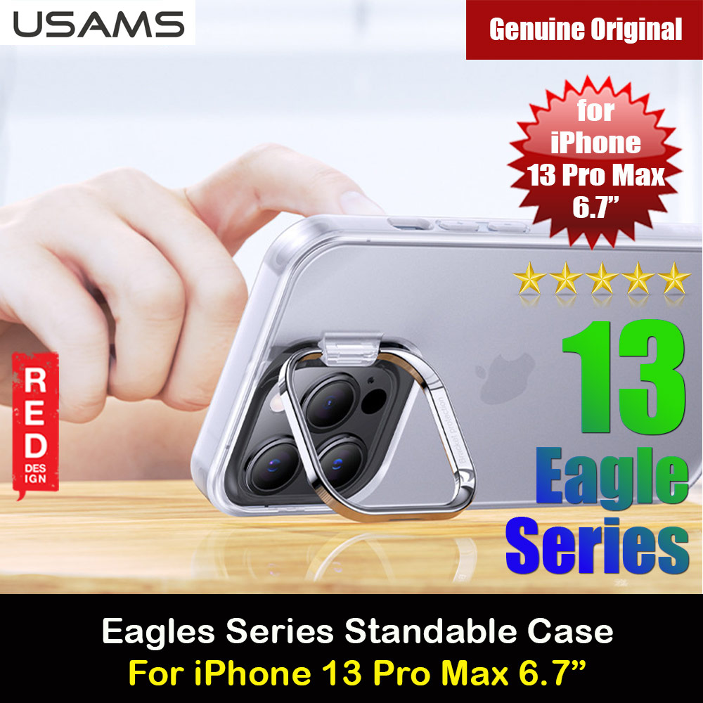 Picture of USAMS Eagle Series Camara Lens Protection Case Standable Case for iPhone 13 Pro Max 6.7 (Tinted White) Apple iPhone 13 Pro Max 6.7- Apple iPhone 13 Pro Max 6.7 Cases, Apple iPhone 13 Pro Max 6.7 Covers, iPad Cases and a wide selection of Apple iPhone 13 Pro Max 6.7 Accessories in Malaysia, Sabah, Sarawak and Singapore 