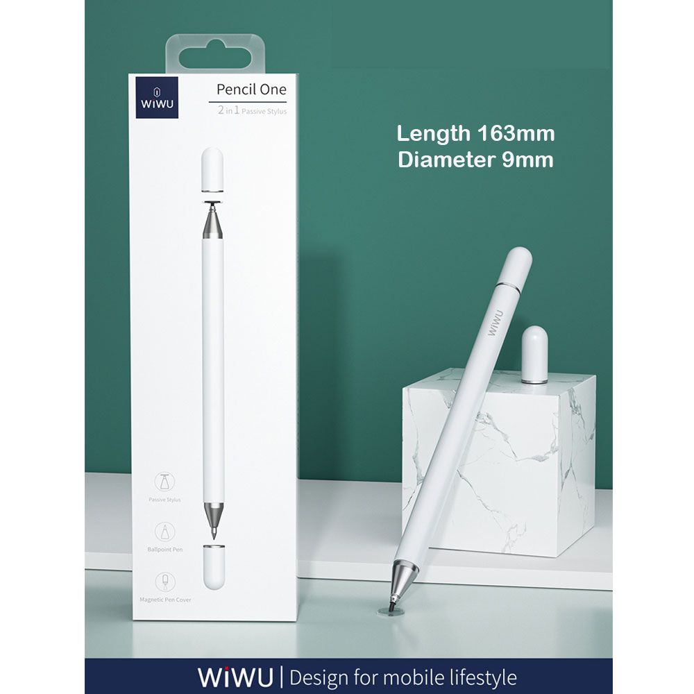 Picture of WIWU 2 in 1 Capacitive Touch Pen Stylus for iPads iPad Pro Tablets (White)