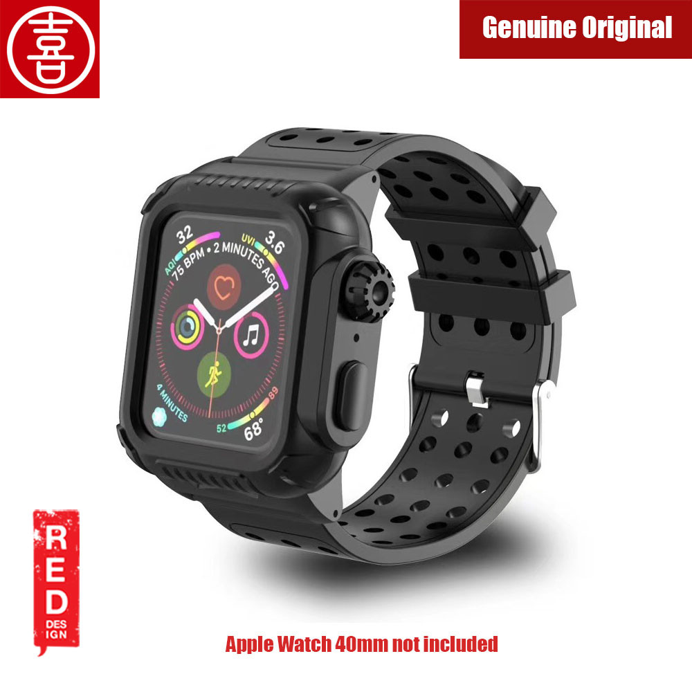 Picture of Apple Watch 40mm Case | Xi 360 Degree Protection Case with Strap for Apple Watch 40mm (Black)