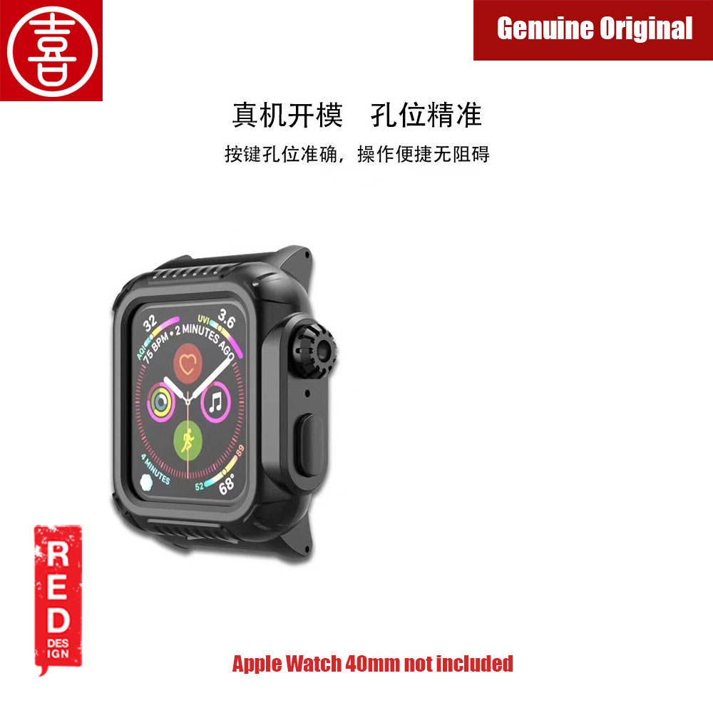 Picture of Apple Watch 40mm Case | Xi 360 Degree Protection Case with Strap for Apple Watch 40mm (Black)