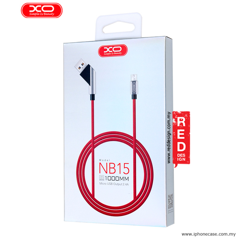 Picture of XO Elbow Design Series Fast Charge Micro USB Cable - Red