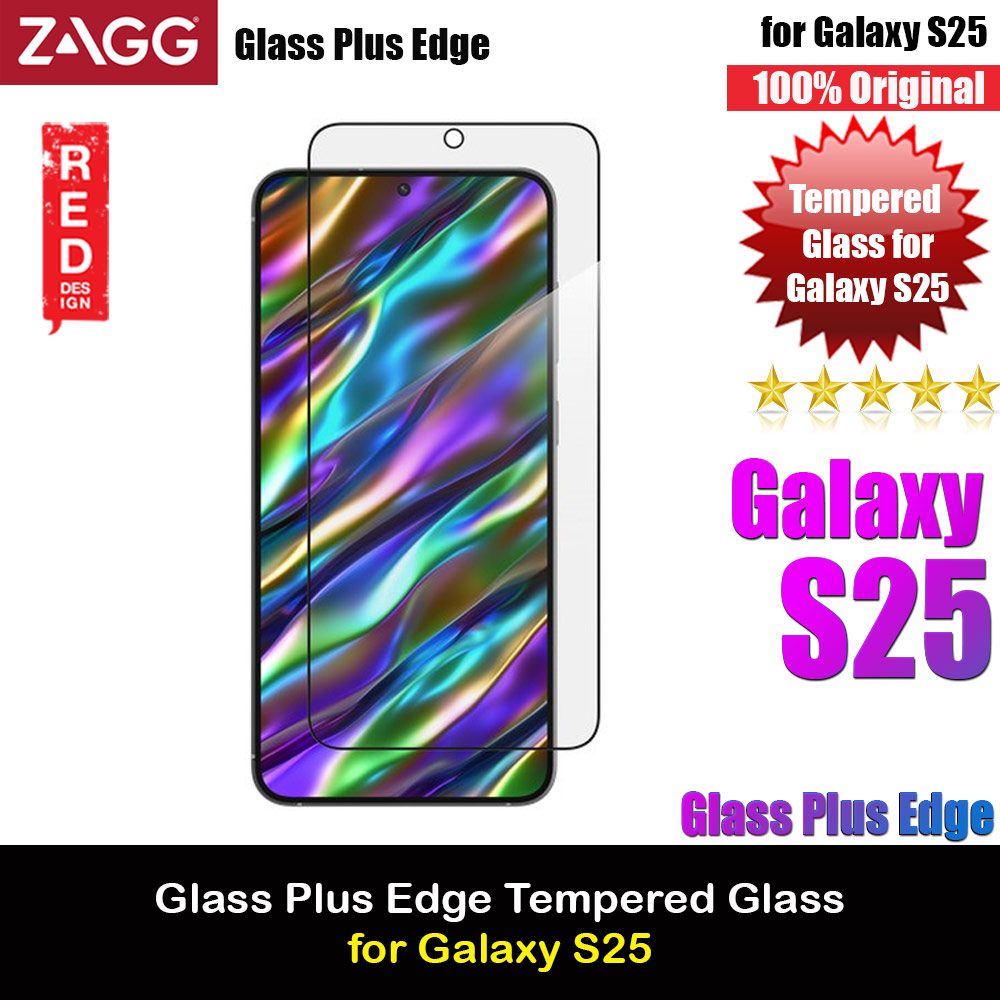 Picture of Zagg Galaxy S25 Tempered Glass Screen Protector Glass Plus Edge (Clear) Samsung Galaxy S25- Samsung Galaxy S25 Cases, Samsung Galaxy S25 Covers, iPad Cases and a wide selection of Samsung Galaxy S25 Accessories in Malaysia, Sabah, Sarawak and Singapore 