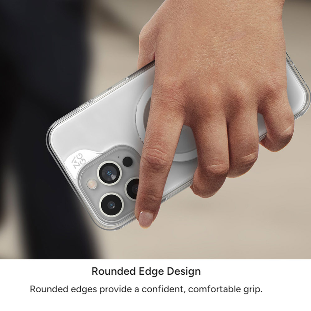 Picture of Apple iPhone 15 Pro 6.1 Case | Zagg Crystal Palace Snap Anti Yellow Magnetic Drop Protection Case for iPhone 15 Pro 6.1 (Clear)