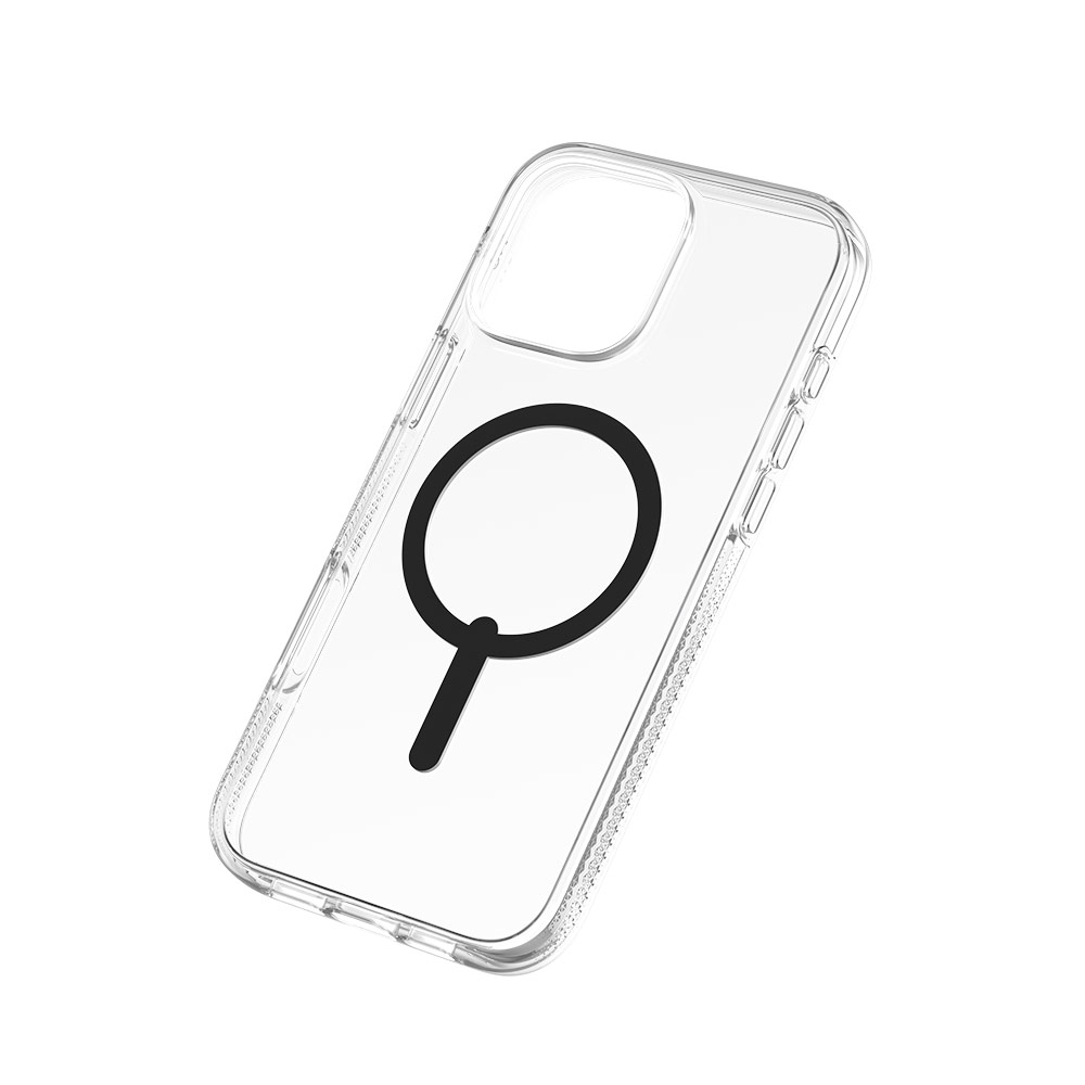 Picture of Apple iPhone 16 Pro Max 6.9 Case | Zagg Crystal Palace Snap Anti Yellow Magnetic Drop Protection Case for iPhone 16 Pro Max 6.9 (Black)