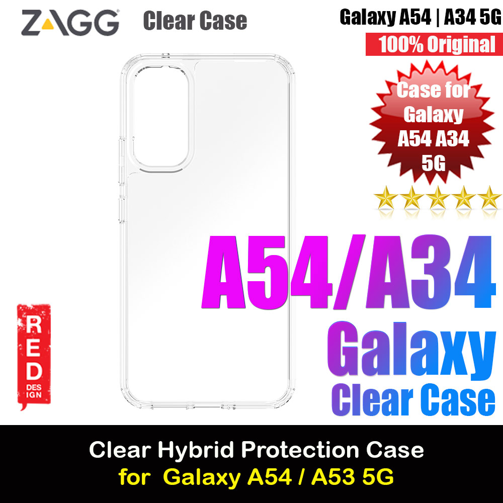 Picture of Samsung Galaxy A54 5G Case | Zagg Hybrid Clear Transparent Protection Case for Samsung Galaxy A54 5G (Clear)