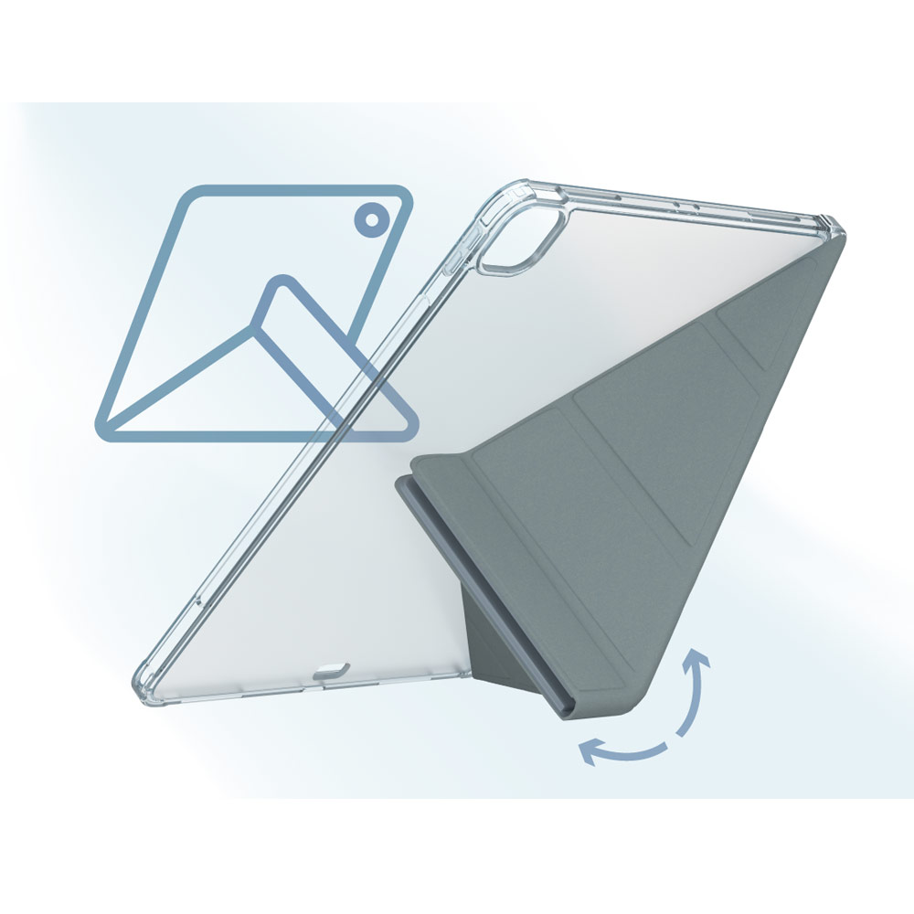 Picture of Apple iPad Pro 11 M4 2024 Case | Zagg Hampton Folio Protection Flip Stand Case for iPad Pro 11 M4 2024 (Light Blue)