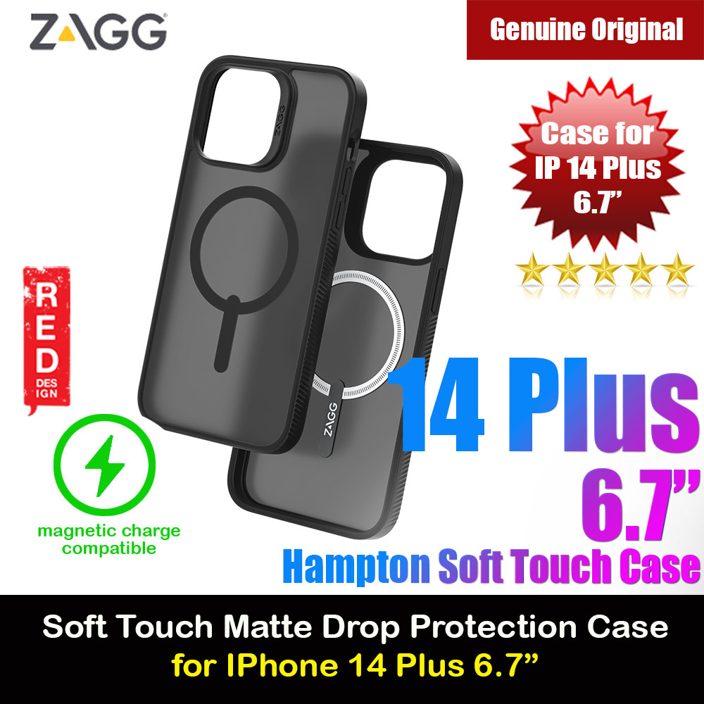 Picture of Zagg Hampton Snap Slim Design Improved Grip Drop Protection Magsafe Compatible Case for iPhone 14 Plus 6.7 (Matte Black Tint) Apple iPhone 14 Plus 6.7- Apple iPhone 14 Plus 6.7 Cases, Apple iPhone 14 Plus 6.7 Covers, iPad Cases and a wide selection of Apple iPhone 14 Plus 6.7 Accessories in Malaysia, Sabah, Sarawak and Singapore 
