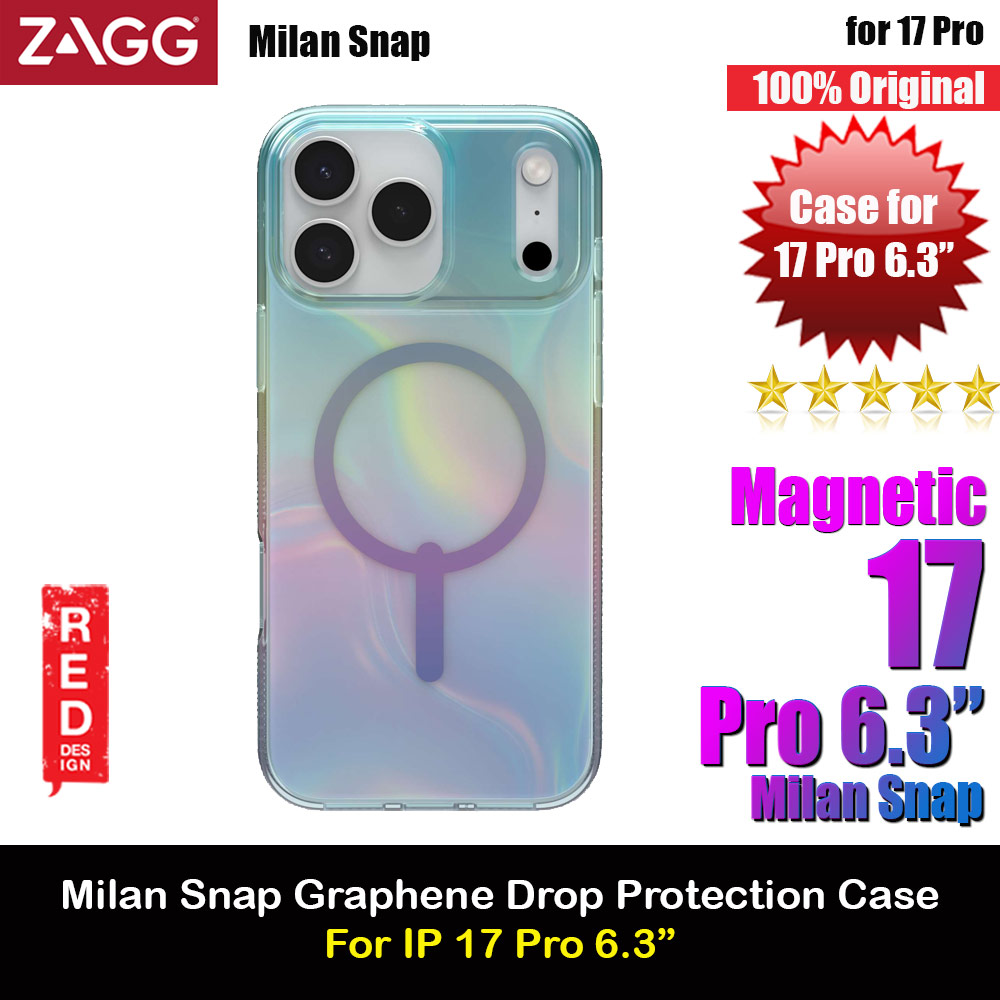 Picture of Zagg Milan Snap Magnetic Drop Protection Case for iPhone 17 Pro 6.3 (Iridescent Light) Apple iPhone 17 Pro 6.3- Apple iPhone 17 Pro 6.3 Cases, Apple iPhone 17 Pro 6.3 Covers, iPad Cases and a wide selection of Apple iPhone 17 Pro 6.3 Accessories in Malaysia, Sabah, Sarawak and Singapore 