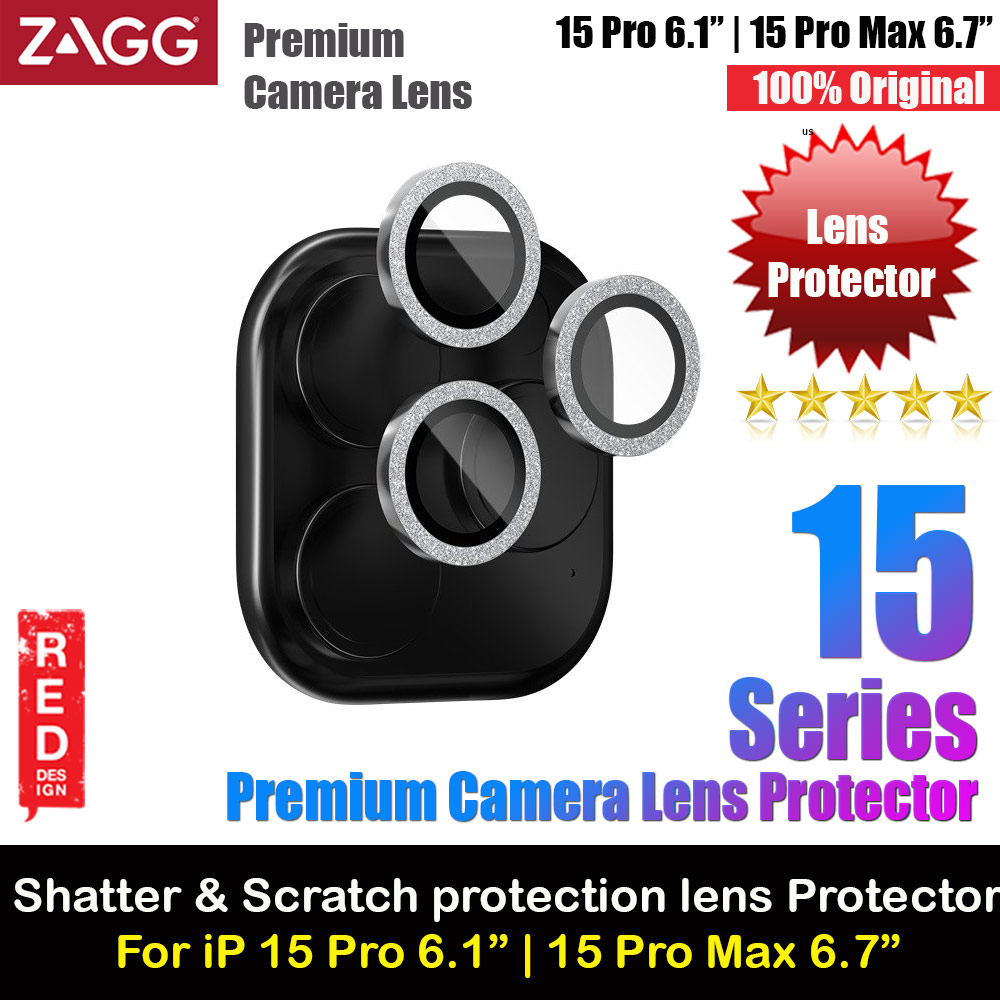 Picture of ZAGG Glass Luxury Camera Lens Frame Protector For IPhone 15 Pro Max 6.7 15 Pro 6.1 (Glitter) Apple iPhone 15 Pro 6.1- Apple iPhone 15 Pro 6.1 Cases, Apple iPhone 15 Pro 6.1 Covers, iPad Cases and a wide selection of Apple iPhone 15 Pro 6.1 Accessories in Malaysia, Sabah, Sarawak and Singapore 