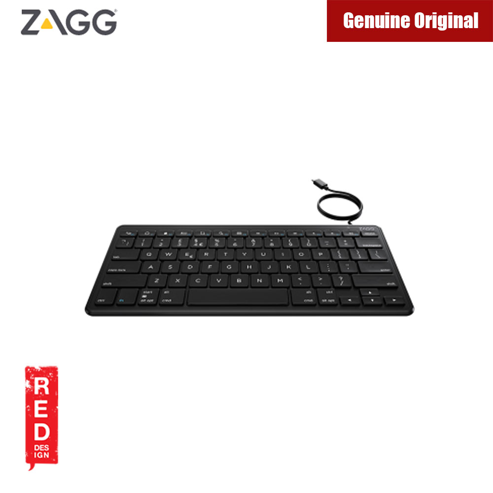 Picture of ZAGG USB C Wired Full Size Universal Keyboard for Type C Devices (Black)